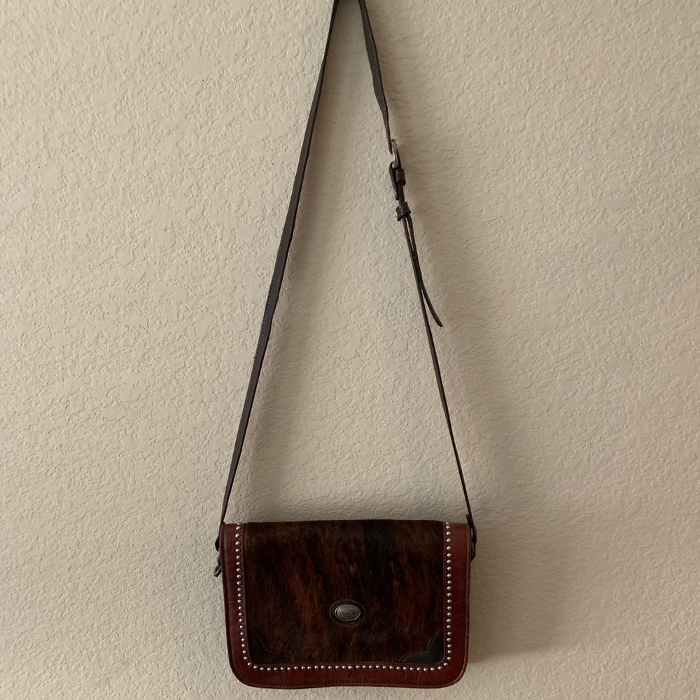 Vintage cowhide purse